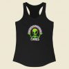 Nobody Freakin Cares Alien Racerback Tank Top