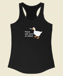 Peace Was Never An Option Racerback Tank Top