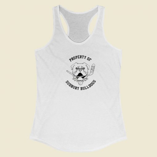 Property Of Sudbury Bulldogs Racerback Tank Top