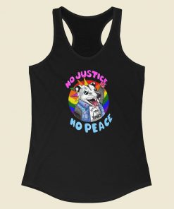 Opsum No Justice No Peace Racerback Tank Top