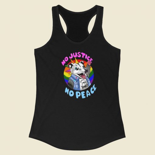 Opsum No Justice No Peace Racerback Tank Top