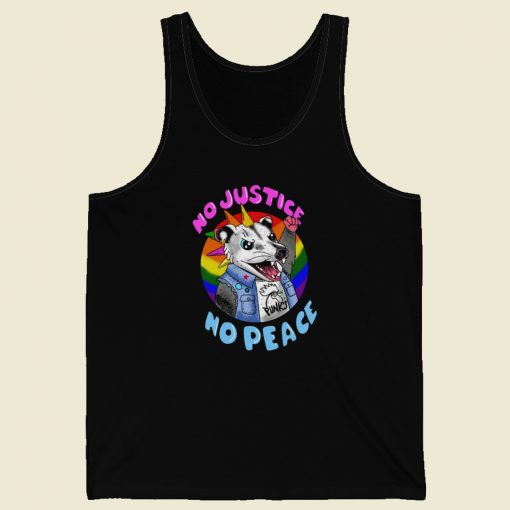 Punks Opsum No Justice No Peace Tank Top