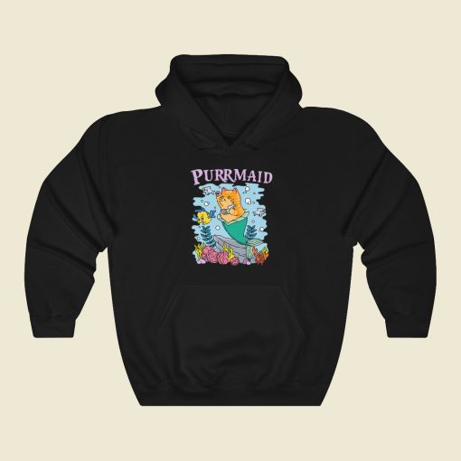 Purrmaid Funny Kitty Hoodie Style