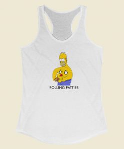 Rolling Fatties Simpson Racerback Tank Top