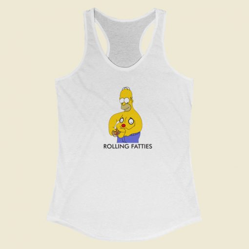 Rolling Fatties Simpson Racerback Tank Top