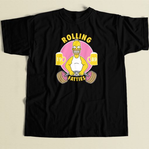 Simpson Homer Rolling Fatties T Shirt Style