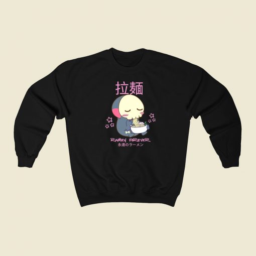 Skeleton Death Eating Ramen Sweatshirts Style