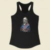 Skull Lisa Funny Racerback Tank Top