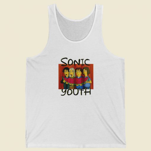 Sonic Youth Watermelon Simpsons Tank Top