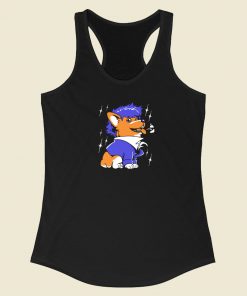 Space Corgiboy Funny Racerback Tank Top