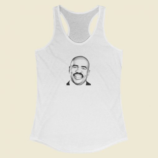 Steve Harvey Funny Racerback Tank Top