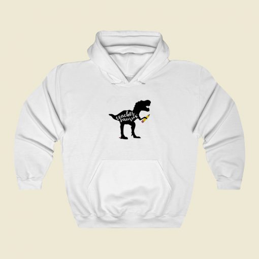 Teacher Saurus Rex Funny Hoodie Style