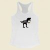 Teacher Saurus Rex Funny Racerback Tank Top