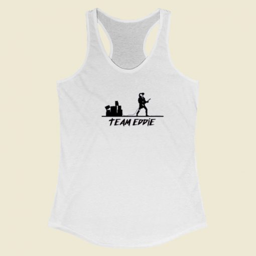 Team Eddie Stranger Things Racerback Tank Top