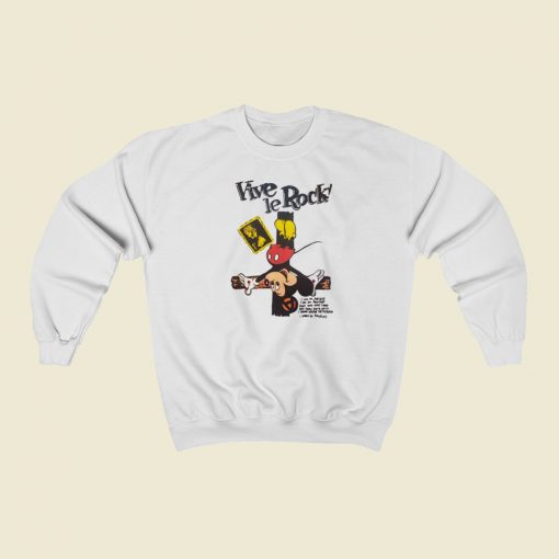 Vive Le Rock Crucified Mickey Sweatshirts Style