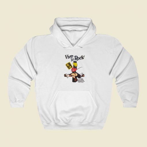 Vive Le Rock Crucified Mickey Hoodie Style