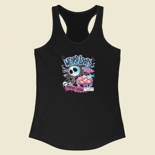 Weird Loops Skeleton Racerback Tank Top