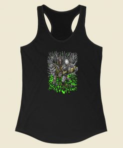 Wolf Knight Graphic Racerback Tank Top