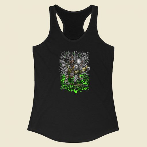 Wolf Knight Graphic Racerback Tank Top