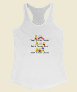 Bart Knows Books Beer Babes Racerback Tank Top