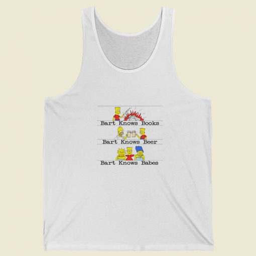 Bart Knows Books Beer Babes Tank Top