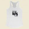 Black Four Cats Racerback Tank Top