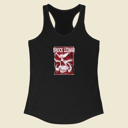 Brock Lesnar Beast Horn Racerback Tank Top