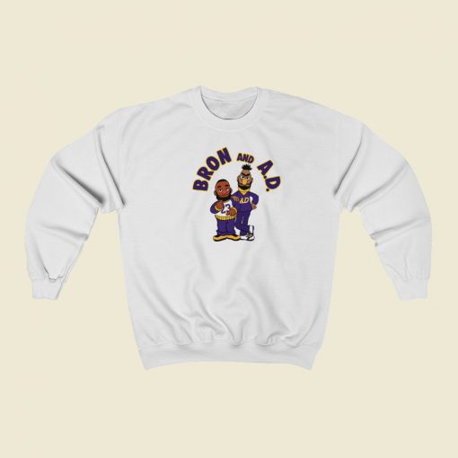 Los Angeles Lakers Bron And Ad Sweatshirts Style