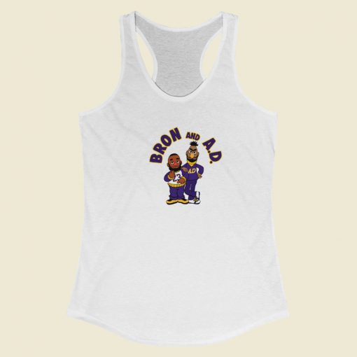 Los Angels Lakers Bron And Ad Racerback Tank Top