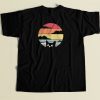 Cat Hiding Retro Funny T Shirt Style