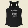 I Enjoy Long Romantic Walks Racerback Tank Top