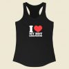 I Love Hot Girlfriend Racerback Tank Top