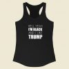 Im Black And I Like Trump Racerback Tank Top