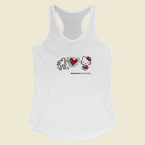 Keith Haring Hello Kitty Racerback Tank Top