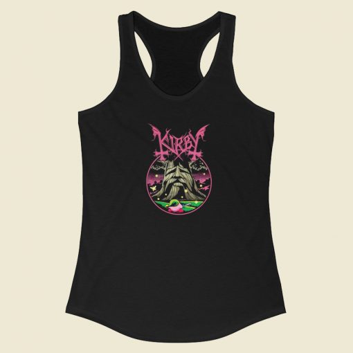 Legend Of Pink Kirby Racerback Tank Top