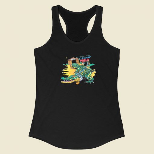 New Orleans Louisiana Yard Dog Racerback Tank Top