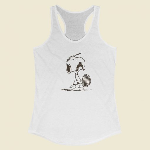 Peanuts Relaxed Tennis Racerback Tank Top