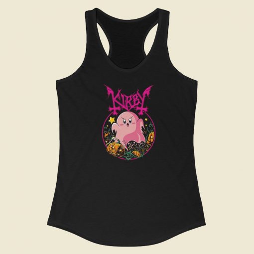 Pink Ghost Kirby Racerback Tank TopPink Ghost Kirby Racerback Tank Top