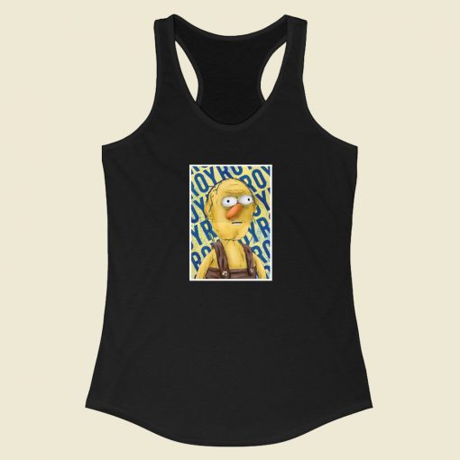 Roy Dont Hug Me Im Scared Racerback Tank Top