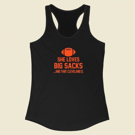 She Loves Big Sacks Racerback Tank Top