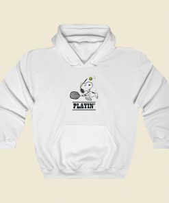 Snoopy Playing Tennis Hoodie Style