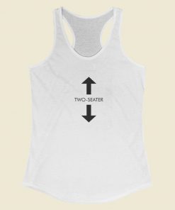 Two Seater Funny Racerback Tank Top