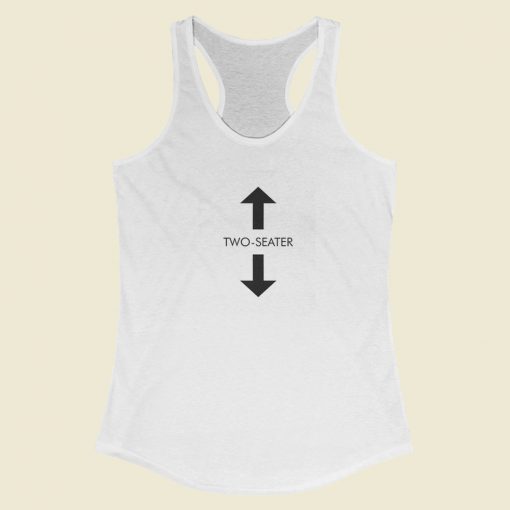 Two Seater Funny Racerback Tank Top