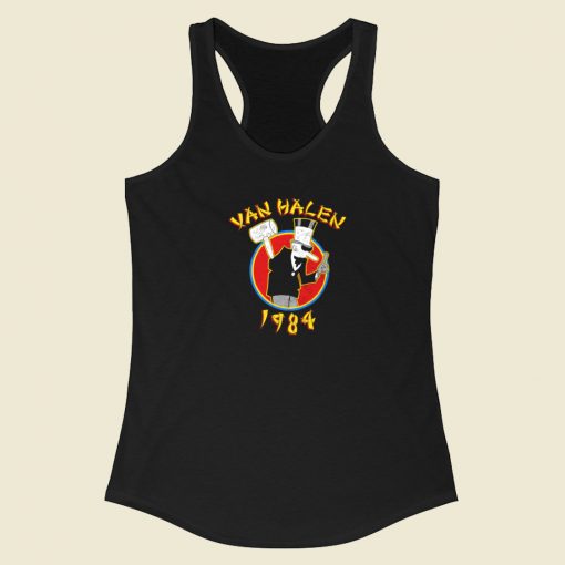 Van Halen 1984 Hammer Guy Racerback Tank Top