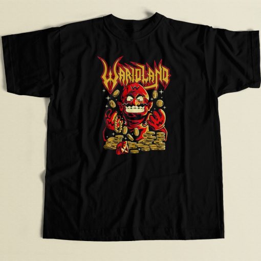 Warioland Heavy Metal T Shirt Style