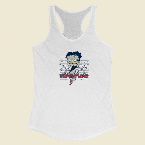 Zombie Love Betty Boop Racerback Tank Top