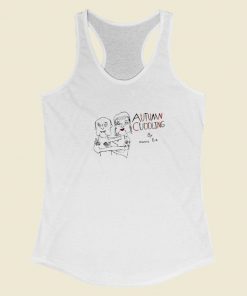 Autumn Cuddling By Marcus Pork Racerback Tank Top