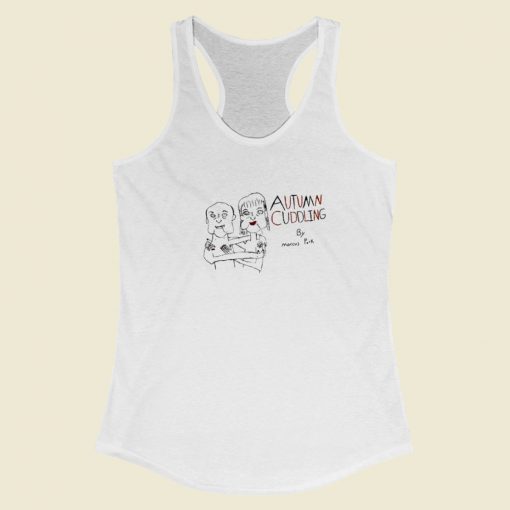 Autumn Cuddling By Marcus Pork Racerback Tank Top