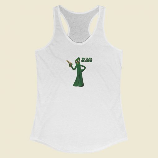 Be Clay Do Crime Racerback Tank Top