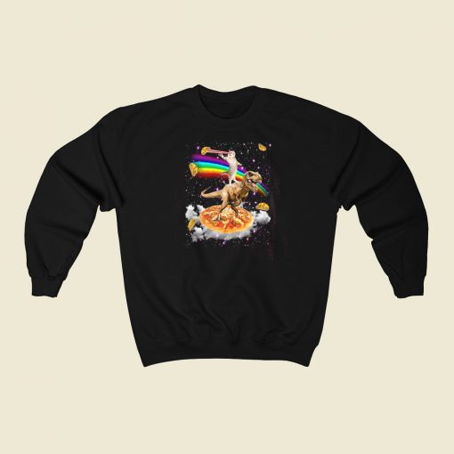 Galaxy Laser Eye Cat Sweatshirts Style